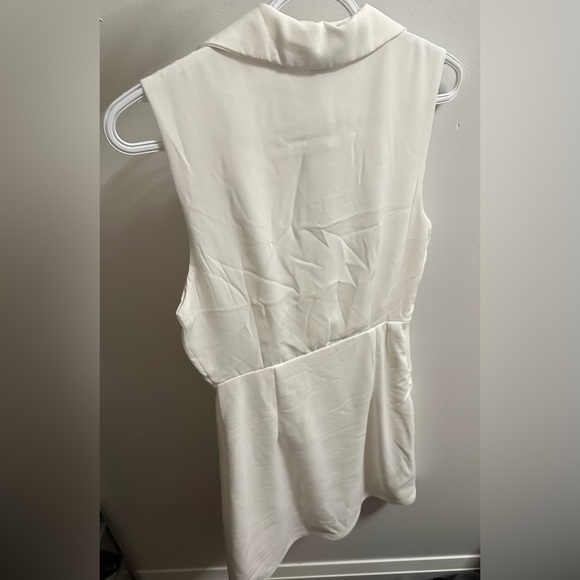 SHEIN BIZwear Solid Button Detail Dress Workwear - Picture 5 of 5